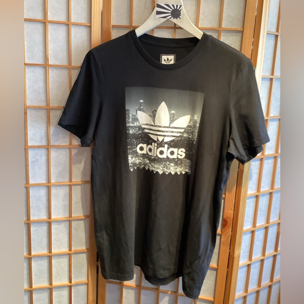 Adidas Skateboarding Graphic Logo Trefoil NY Photo Tee BR4972 Men's Size Large